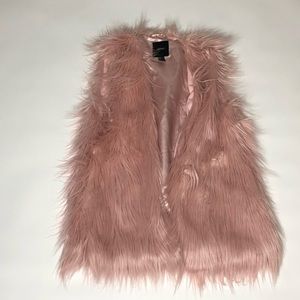 Forever21 Faux Fur Pink Fluffy Vest